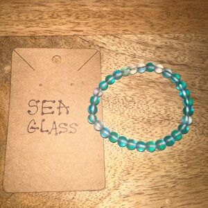 Sea Glass Beaded Bracelet